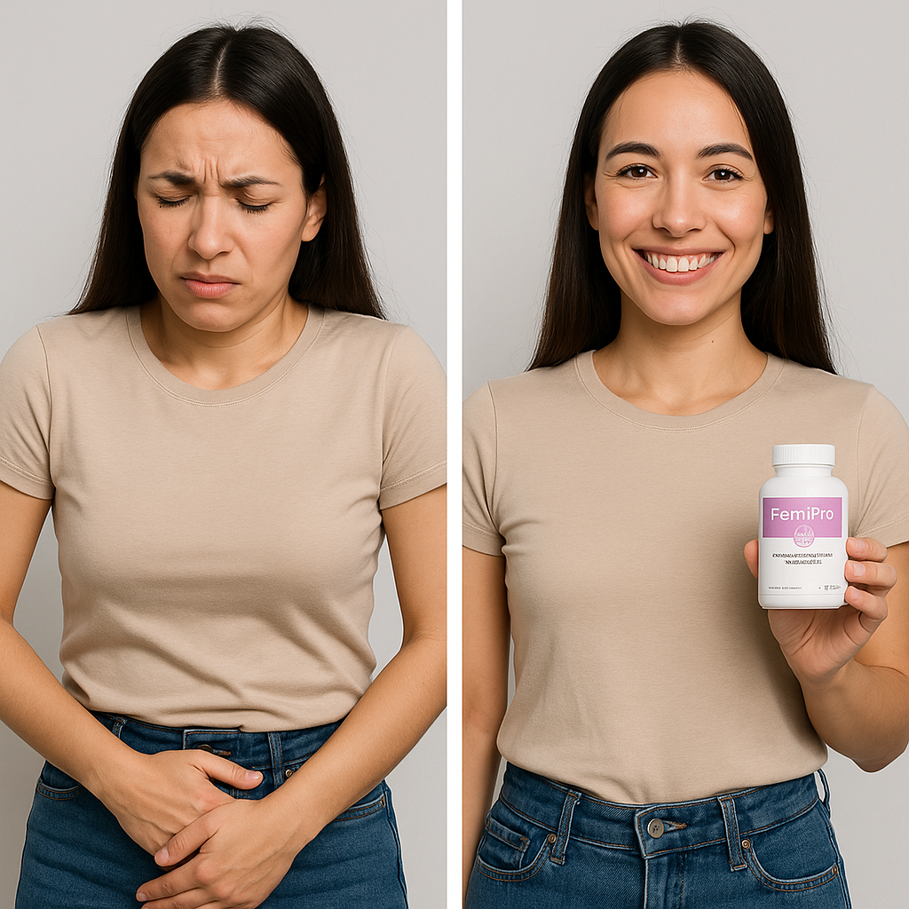 Before and after FemiPro – Improved bladder control and reduced urinary discomfort